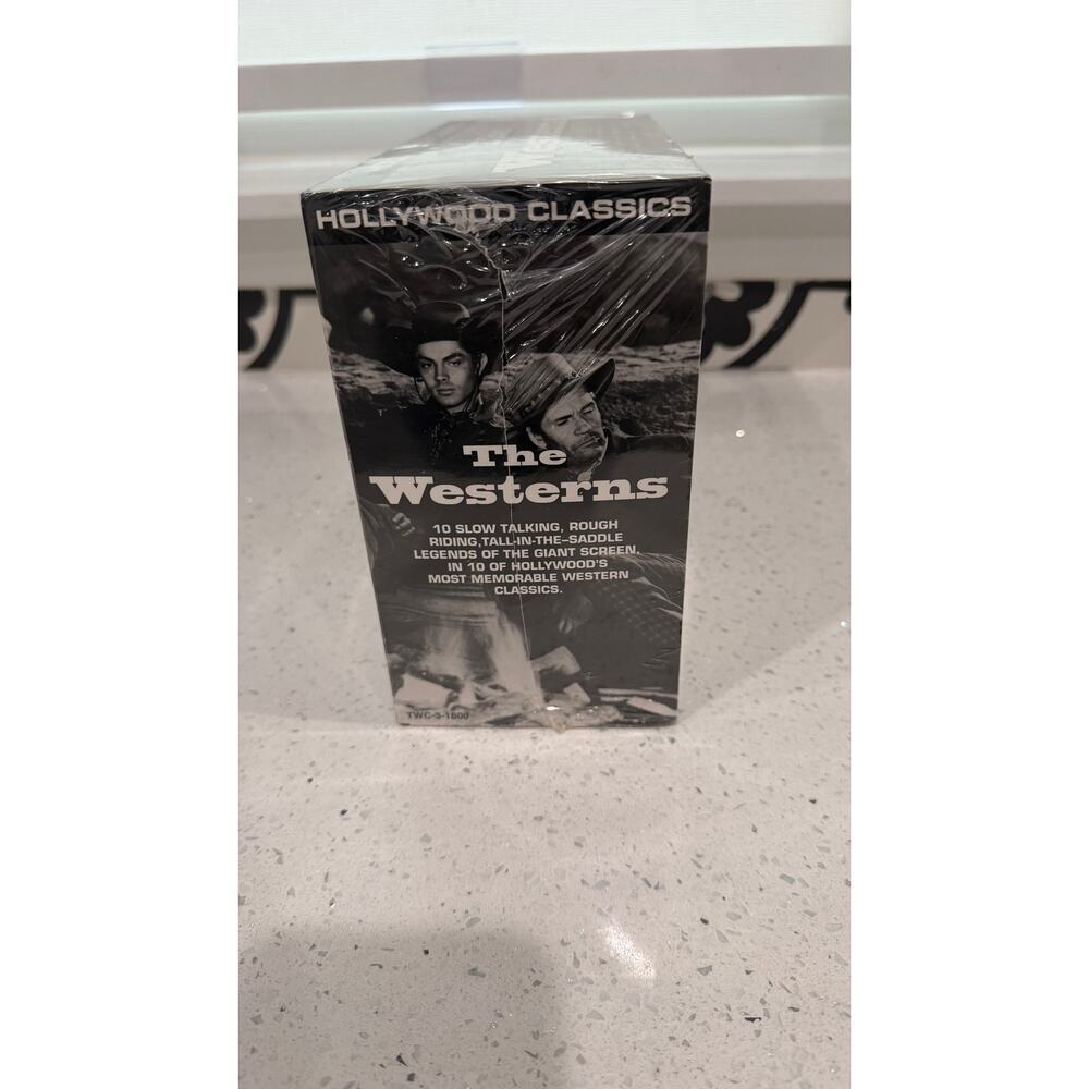 VTG NIP The Westerns Hollywood Classics 10 VHS Box set Madacy Music Group 1994 - Picture 5 of 5